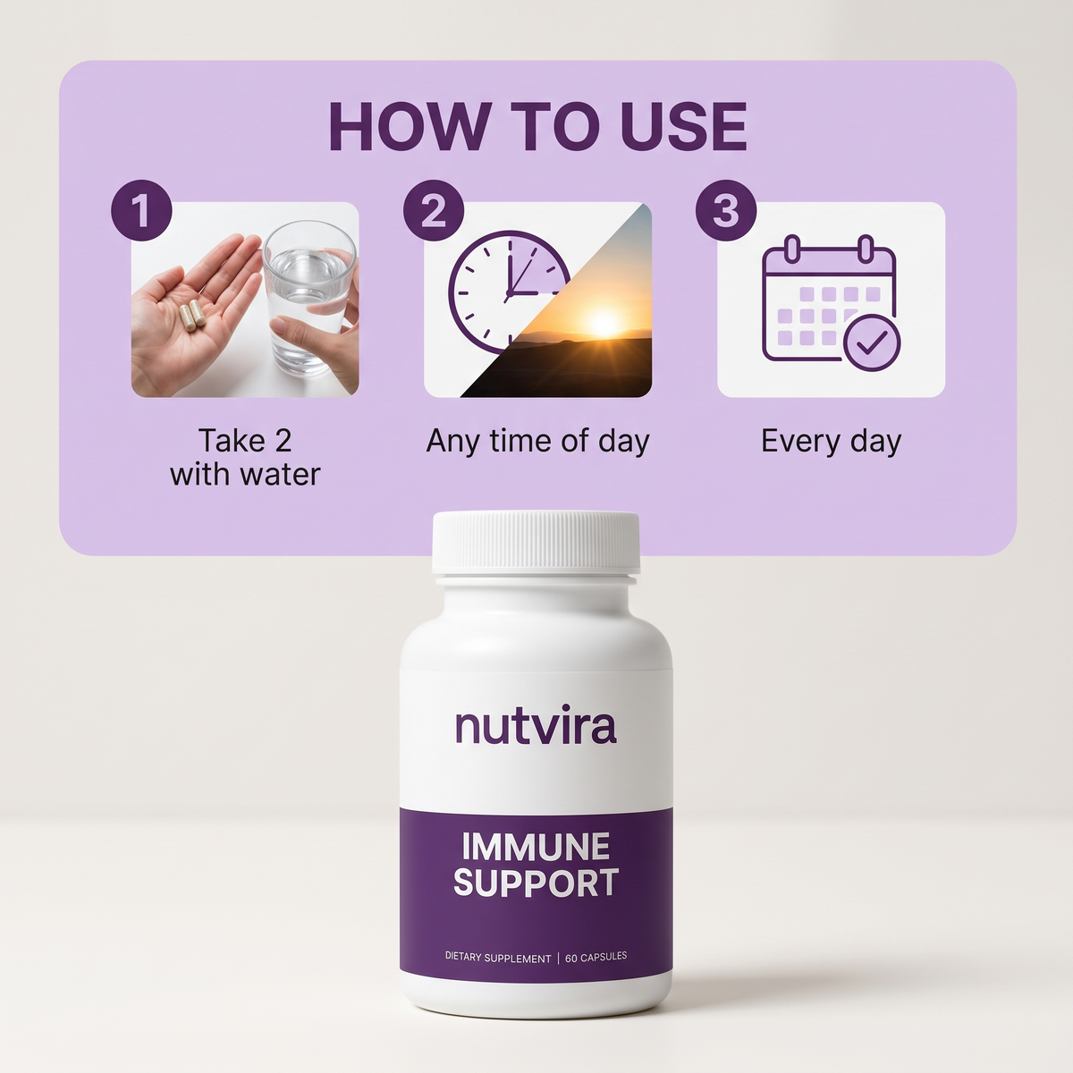 How to use Nutvira Immune Support