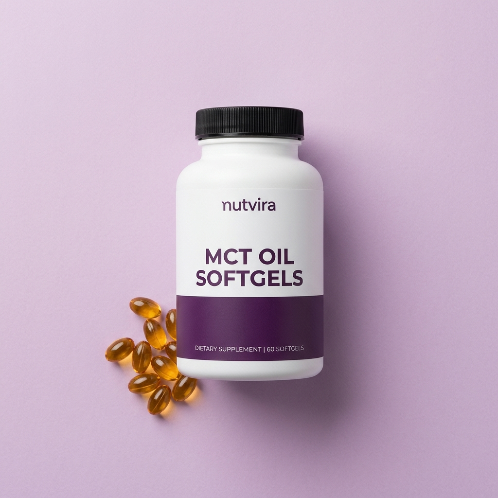 Nutvira MCT Oil Softgels flatlay