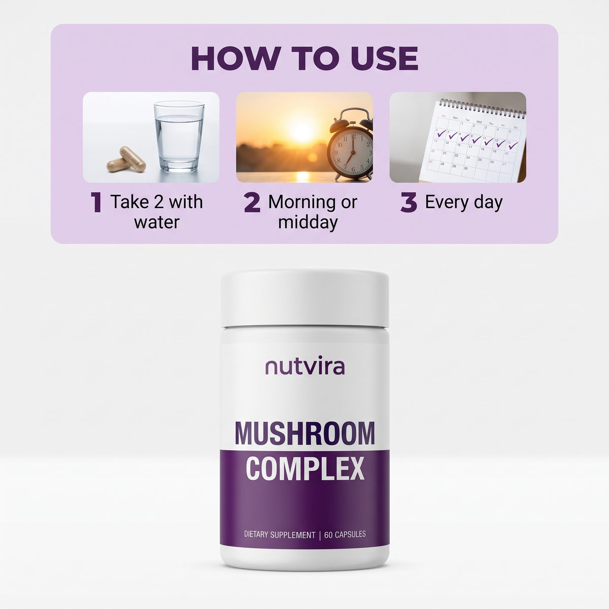 How to use Nutvira Mushroom Complex