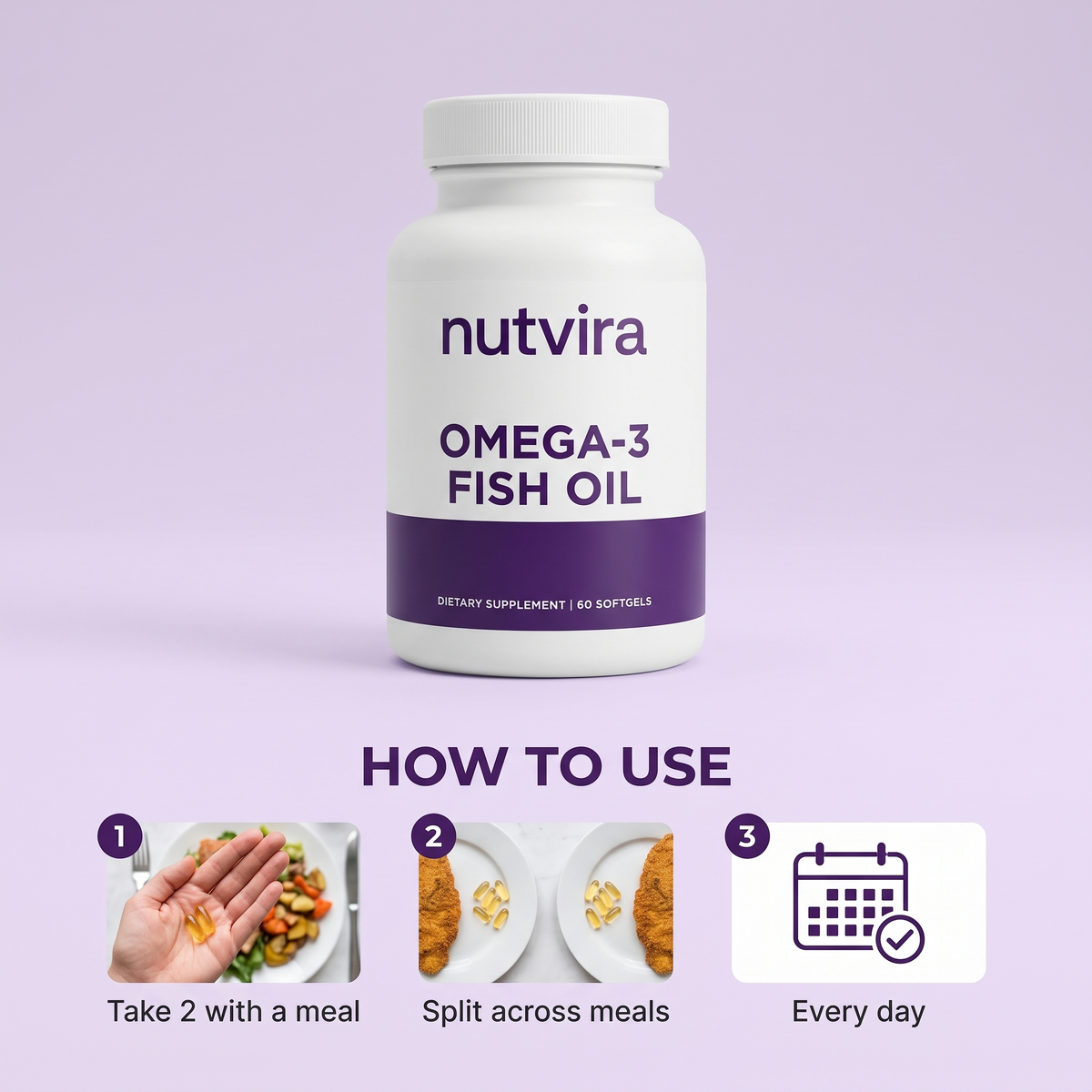 How to use Nutvira Omega-3 Fish Oil