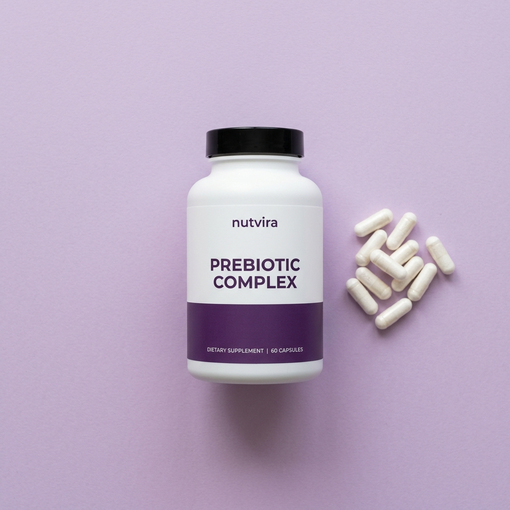 Nutvira Prebiotic Complex flatlay
